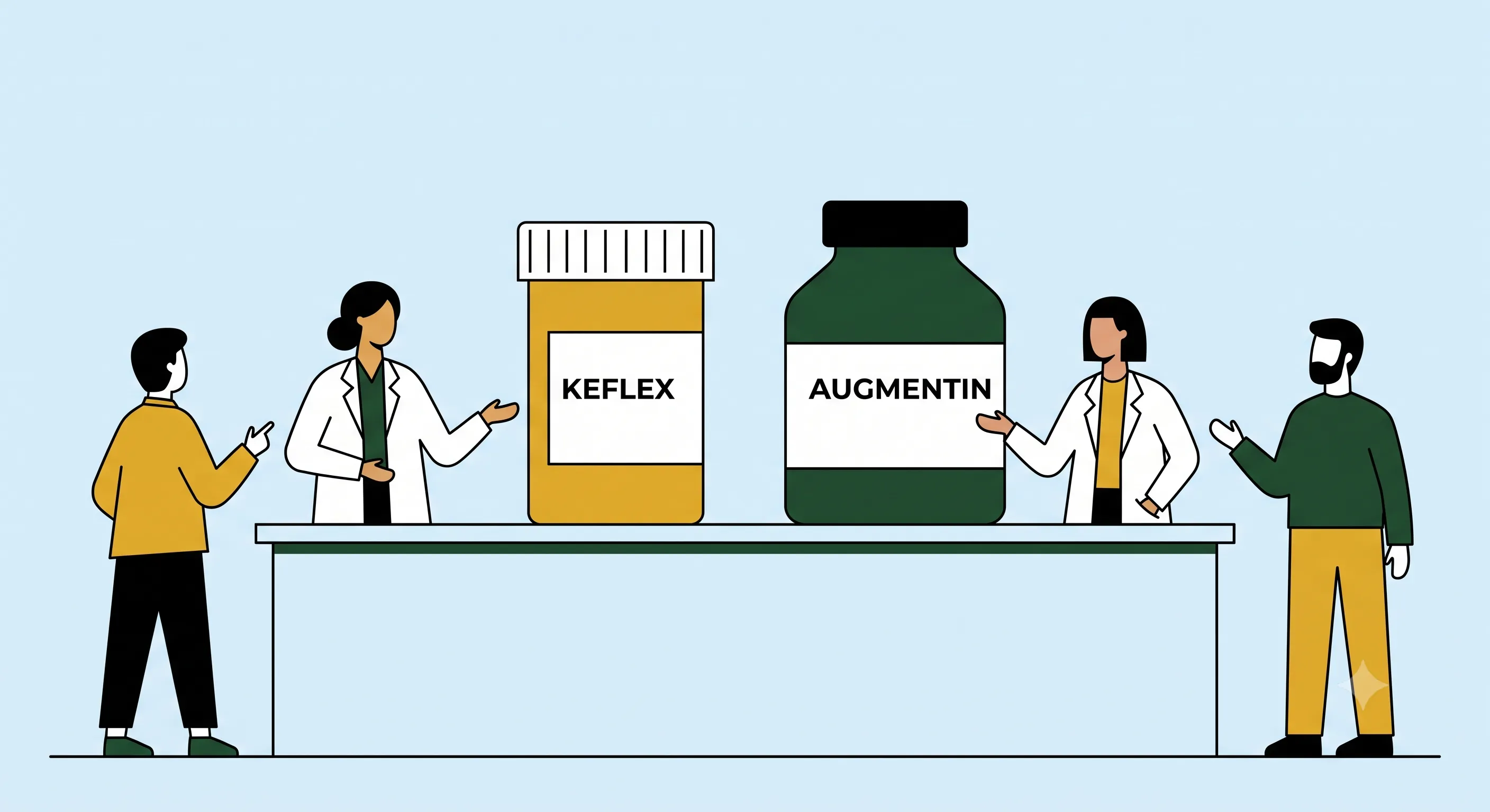 Keflex vs. Augmentin: Differences, Uses, and Side Effects